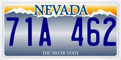 NV license plate 71A462