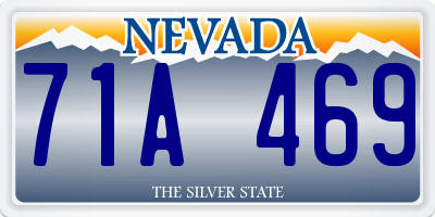 NV license plate 71A469