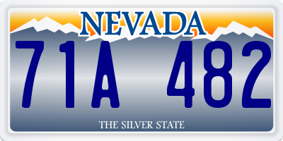 NV license plate 71A482