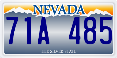 NV license plate 71A485