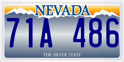 NV license plate 71A486
