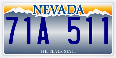 NV license plate 71A511