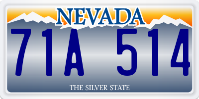 NV license plate 71A514