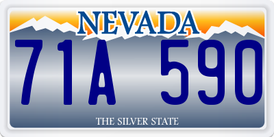 NV license plate 71A590