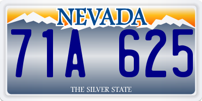 NV license plate 71A625