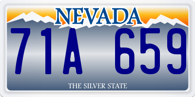 NV license plate 71A659