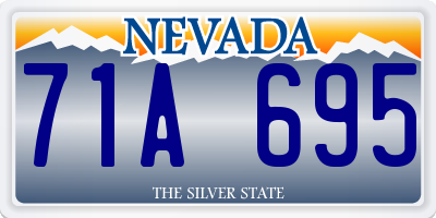 NV license plate 71A695