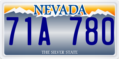 NV license plate 71A780