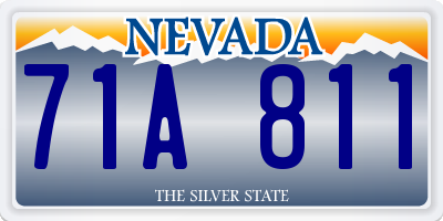 NV license plate 71A811