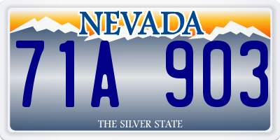 NV license plate 71A903