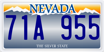 NV license plate 71A955