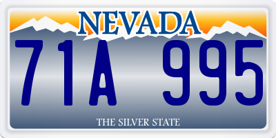 NV license plate 71A995