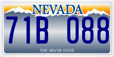 NV license plate 71B088