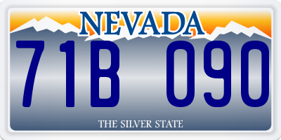 NV license plate 71B090