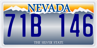 NV license plate 71B146