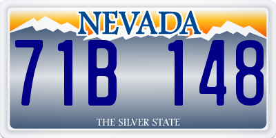 NV license plate 71B148