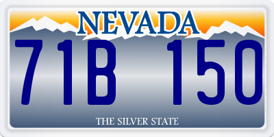 NV license plate 71B150