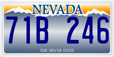 NV license plate 71B246