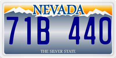 NV license plate 71B440