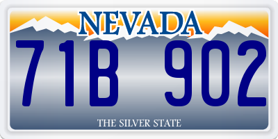 NV license plate 71B902