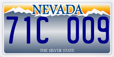 NV license plate 71C009