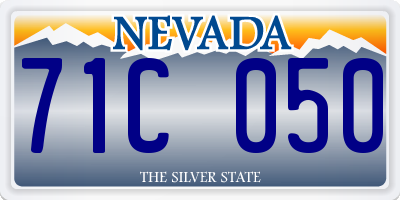 NV license plate 71C050