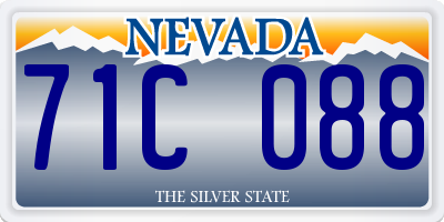 NV license plate 71C088