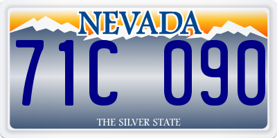 NV license plate 71C090