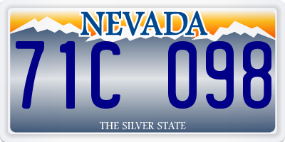 NV license plate 71C098