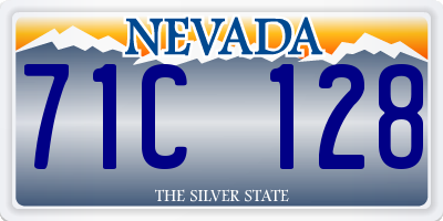NV license plate 71C128