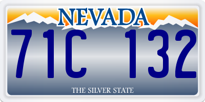 NV license plate 71C132