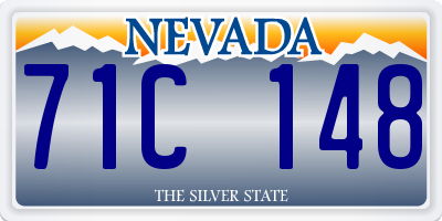 NV license plate 71C148