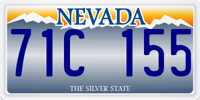 NV license plate 71C155