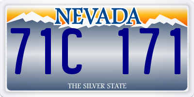 NV license plate 71C171