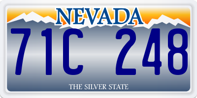 NV license plate 71C248