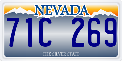 NV license plate 71C269