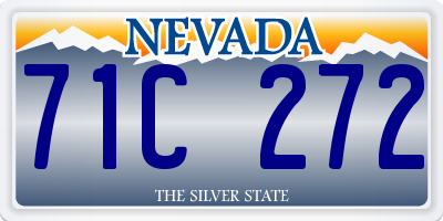NV license plate 71C272