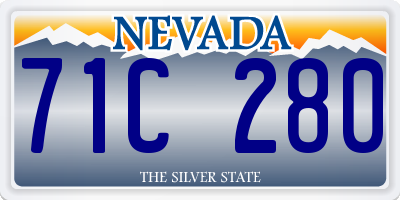 NV license plate 71C280