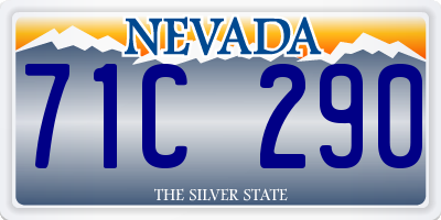 NV license plate 71C290