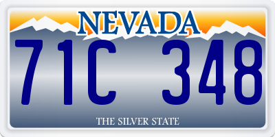 NV license plate 71C348