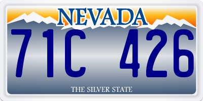 NV license plate 71C426