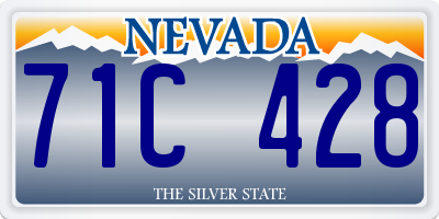 NV license plate 71C428