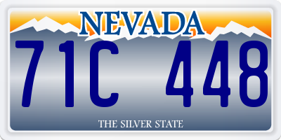 NV license plate 71C448
