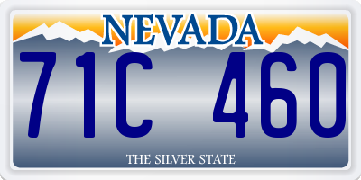 NV license plate 71C460