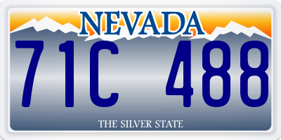 NV license plate 71C488