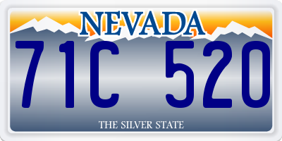 NV license plate 71C520