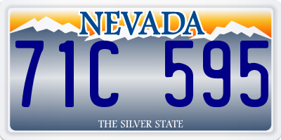 NV license plate 71C595