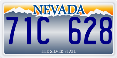 NV license plate 71C628