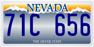 NV license plate 71C656