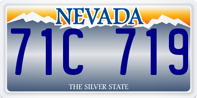 NV license plate 71C719